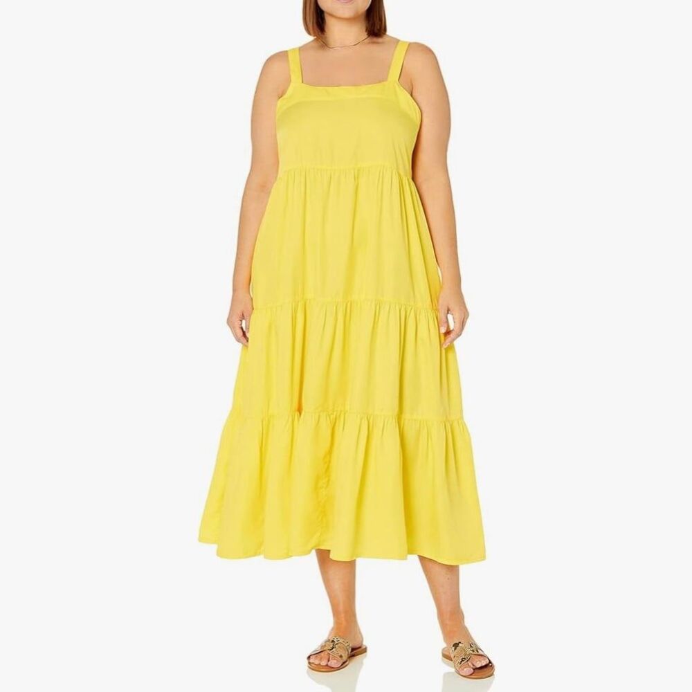 The Drop Women’s Britt Tiered Maxi Tent Dress NWT - Picture 4 of 5